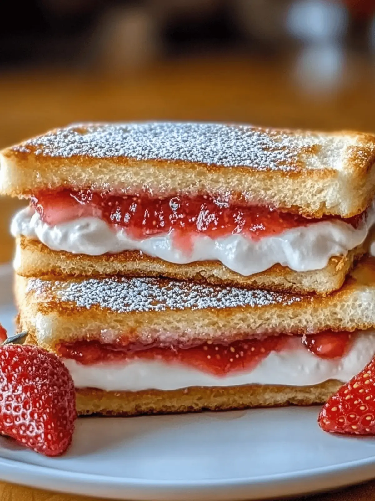 Crispy Fried Strawberry Cheesecake Sandwiches You’ll Love