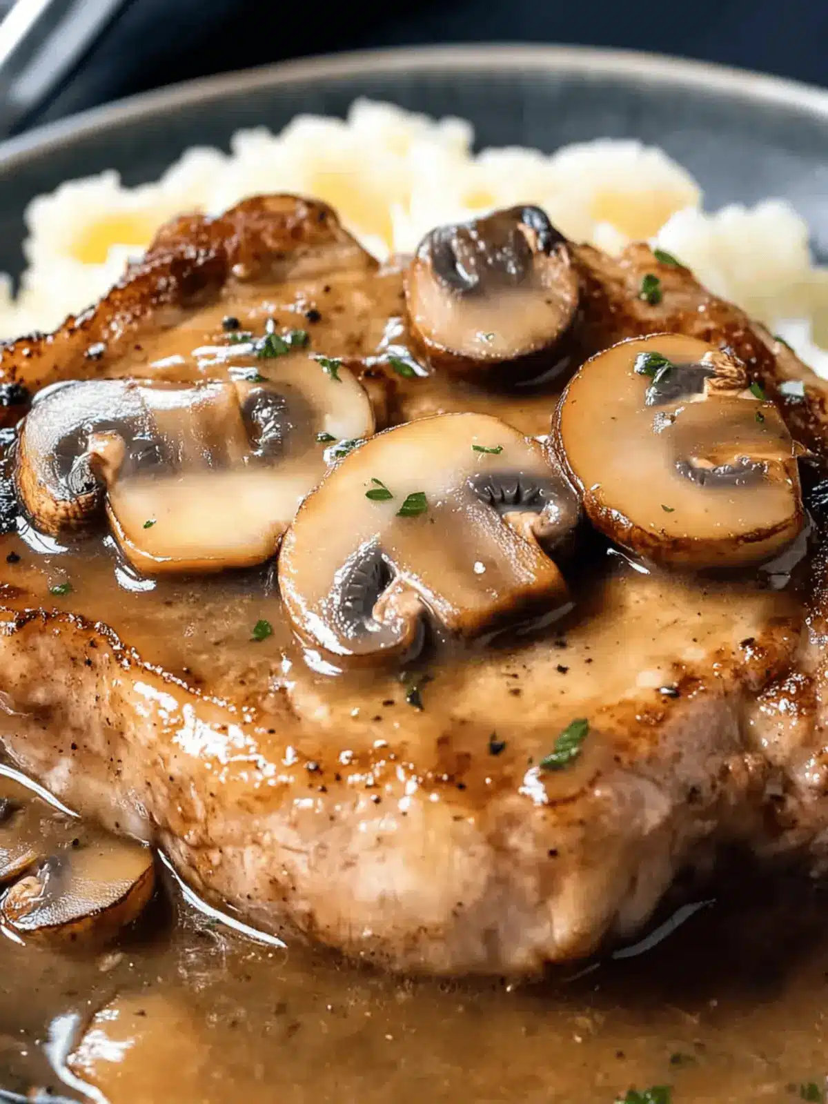 Mouthwatering Mushroom Pork Chops for a Cozy Family Dinner