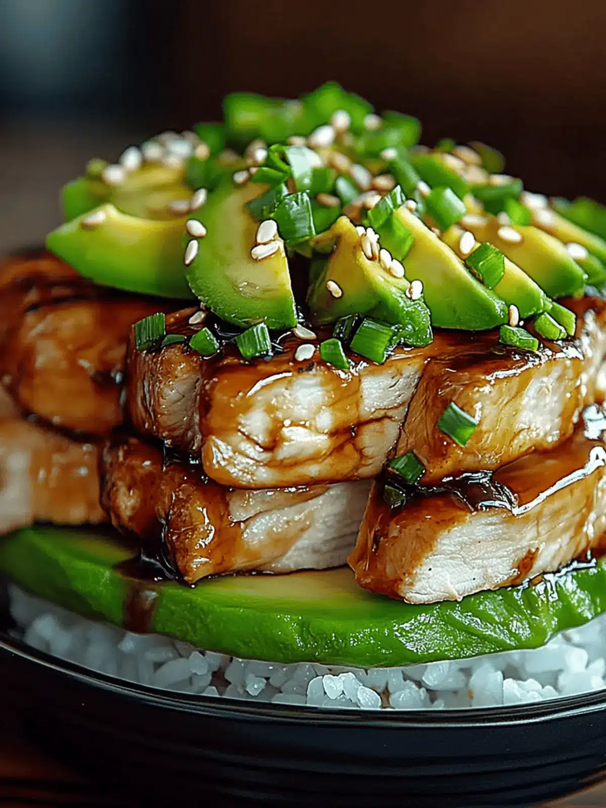Teriyaki Chicken Avocado Rice