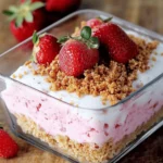 Easy Frozen Strawberry Dessert