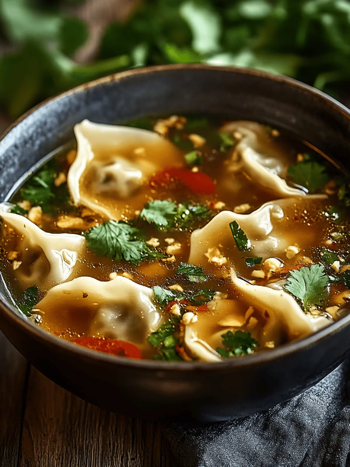 Thai Potsticker Soup