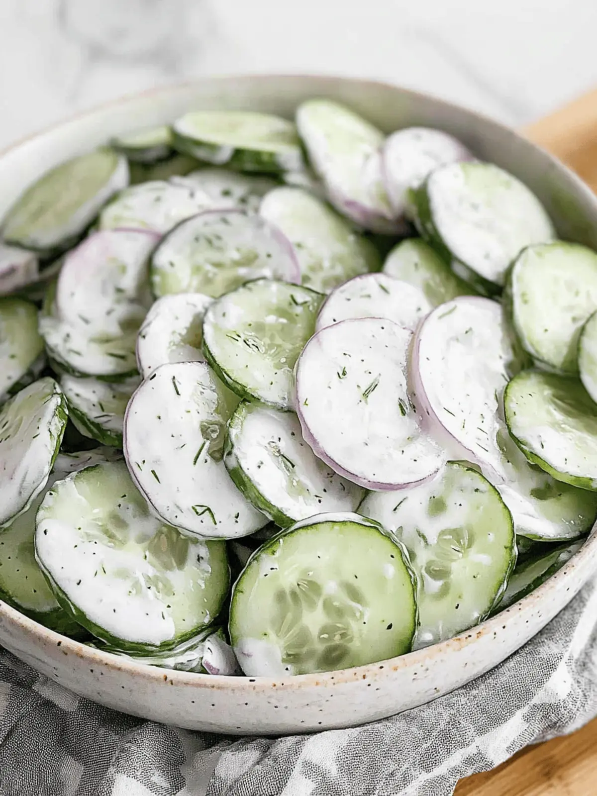 Creamy Cucumber Salad: Refreshing Taste of Summer Joy