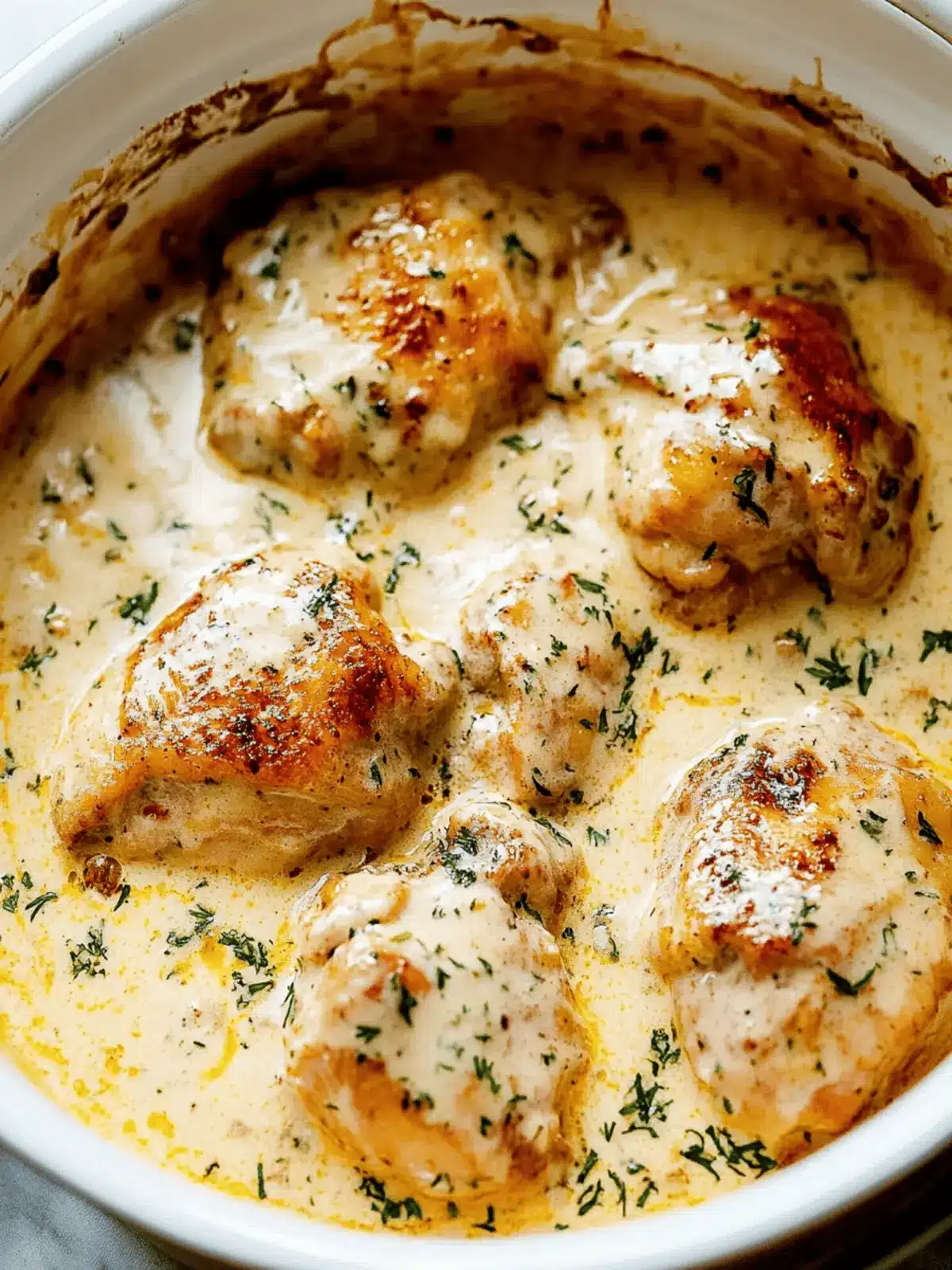 Creamy Oven Baked Chicken Thighs Your New Dinner Delight