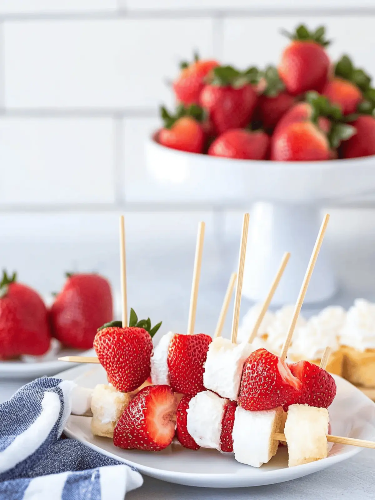 Strawberry Shortcake Kabobs – 2 Ways