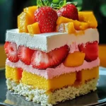 Strawberry Mango Split Cake