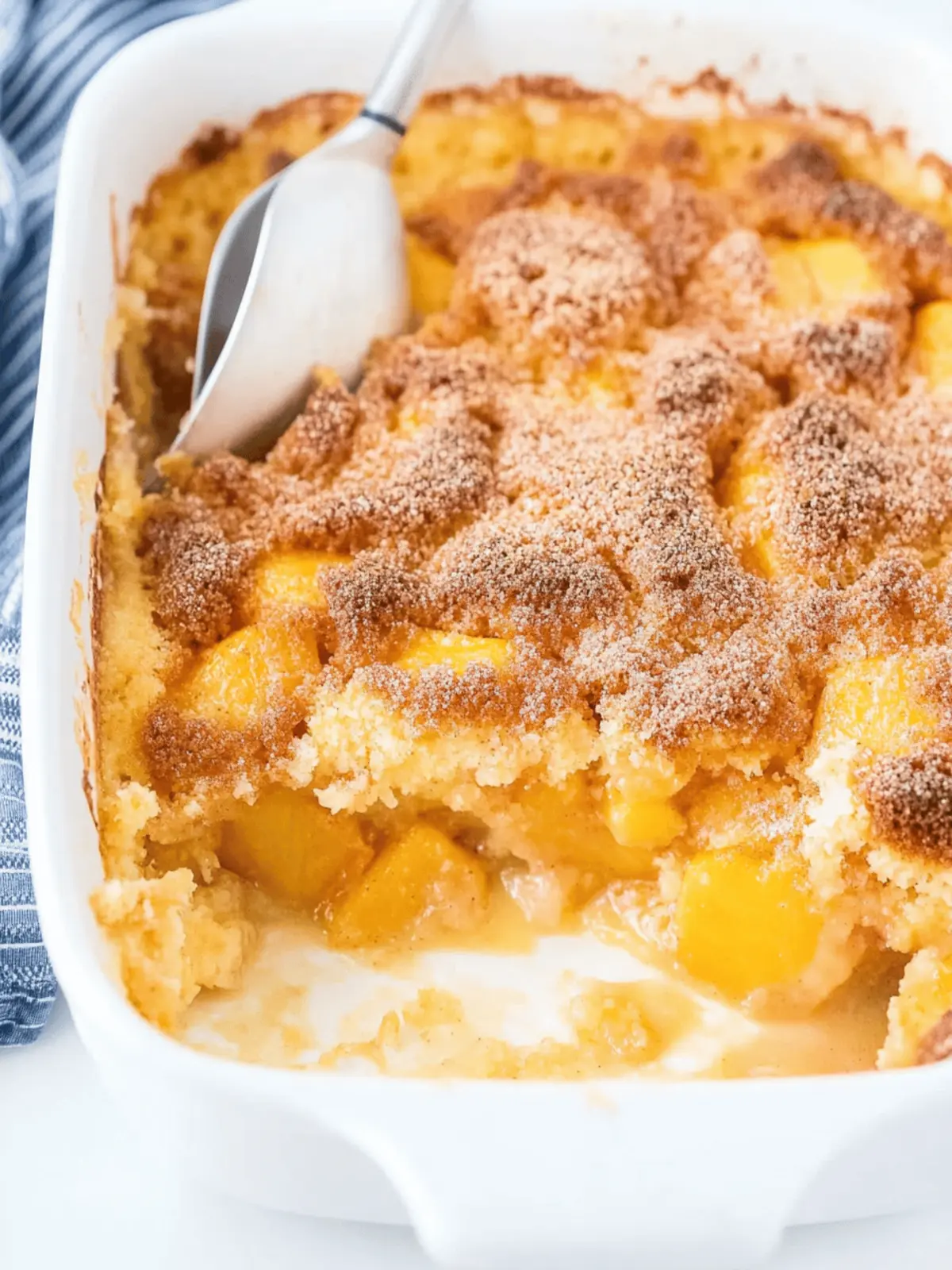 Easy Peach Dump Cake