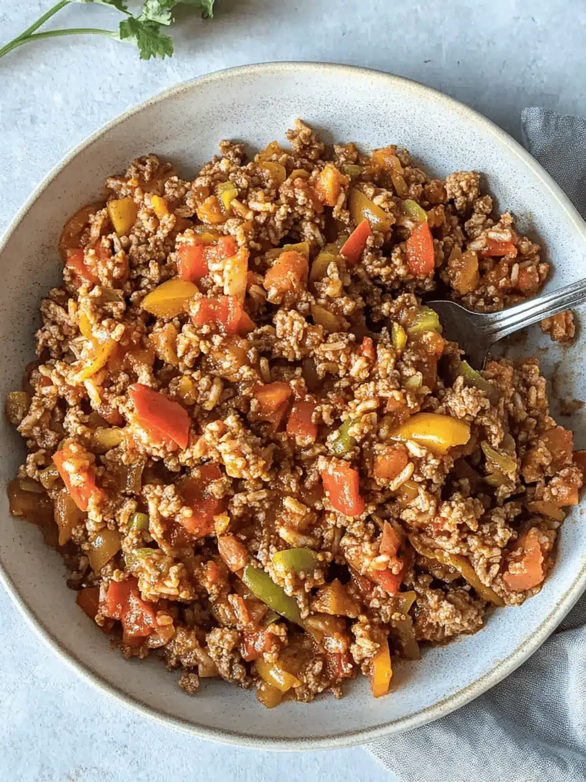 Easy Unstuffed Pepper Skillet (Quick One Pot Recipe)