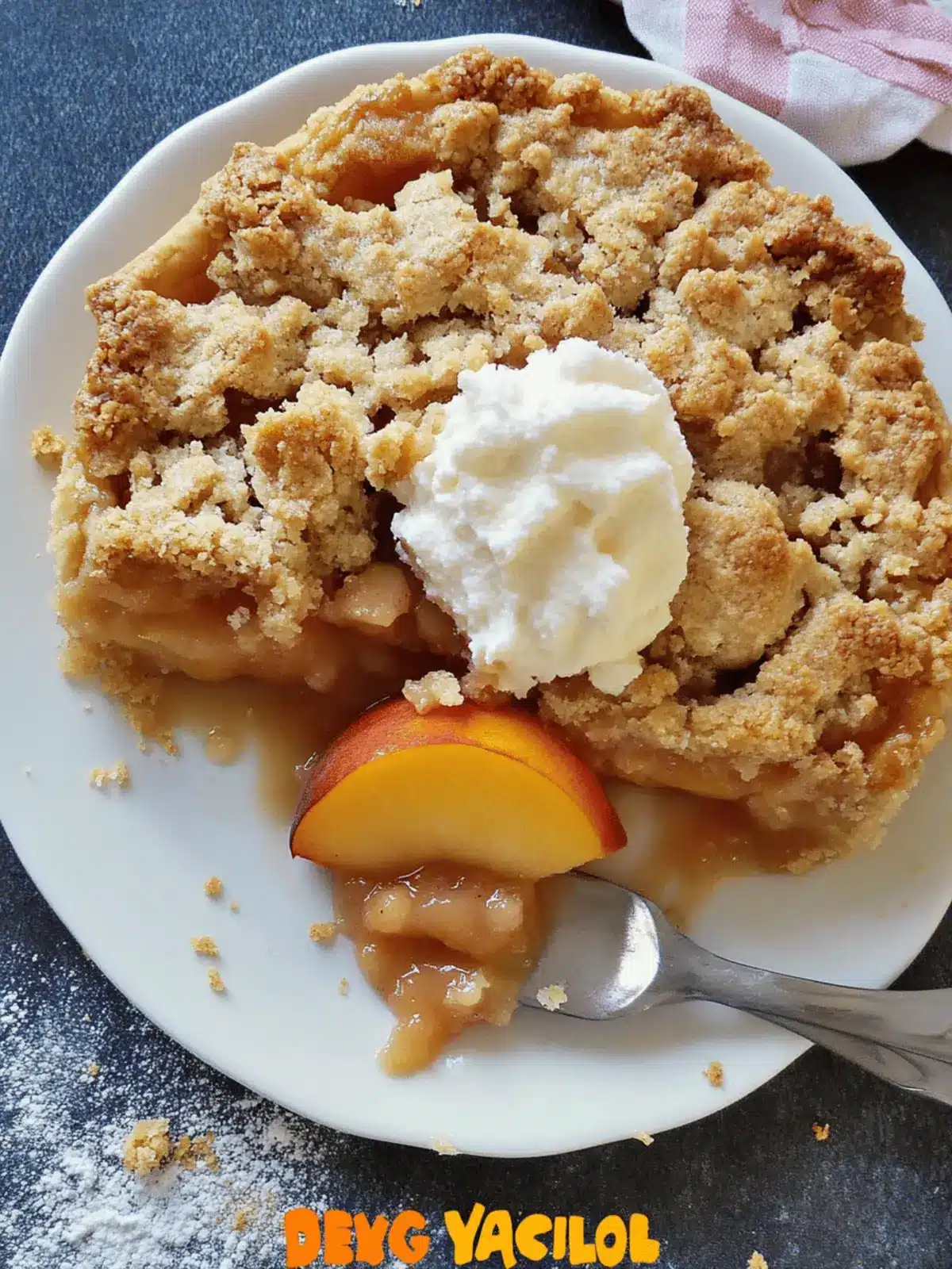 Peach Crumble Pie
