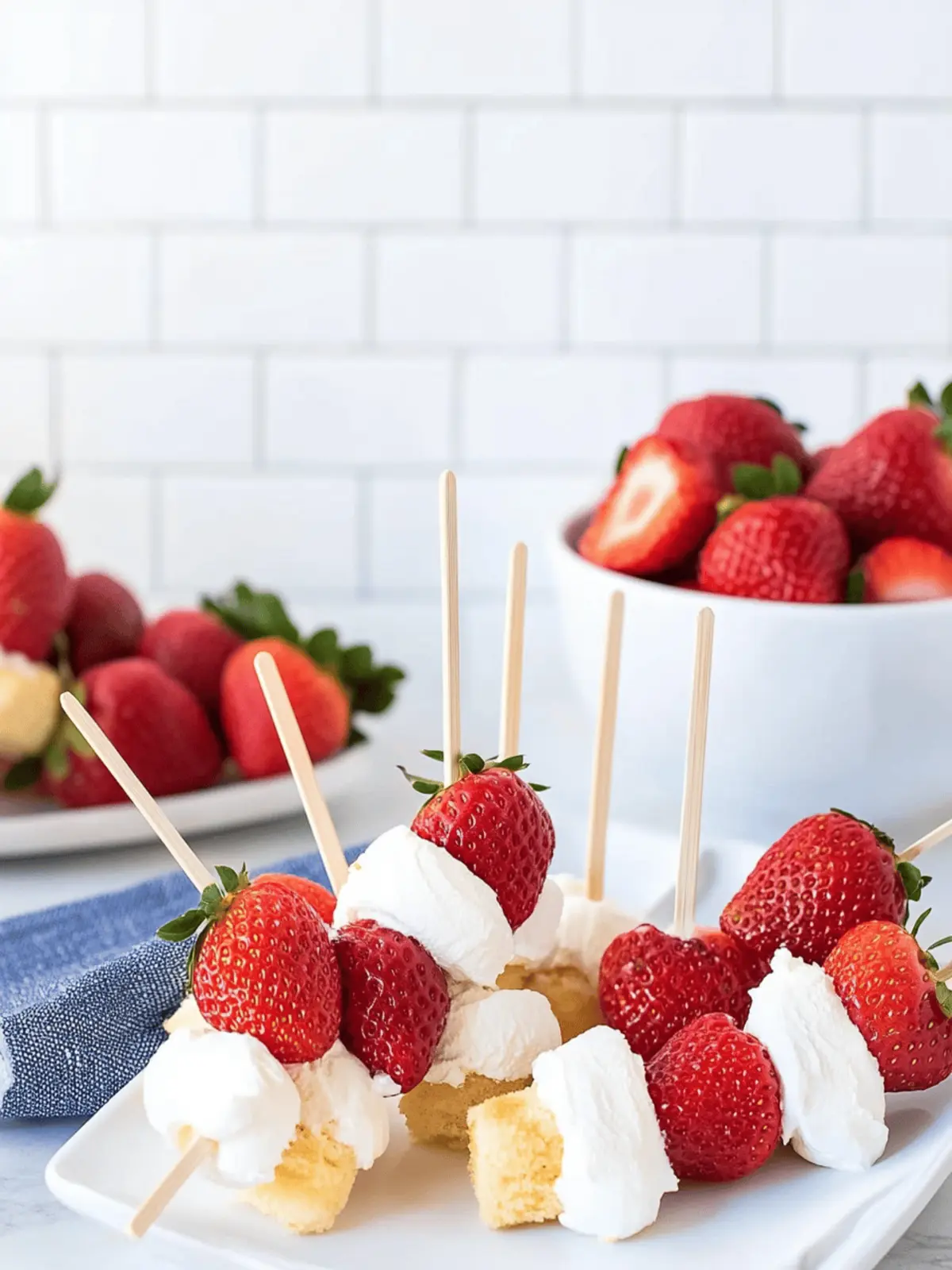 Strawberry Shortcake Kabobs – 2 Ways