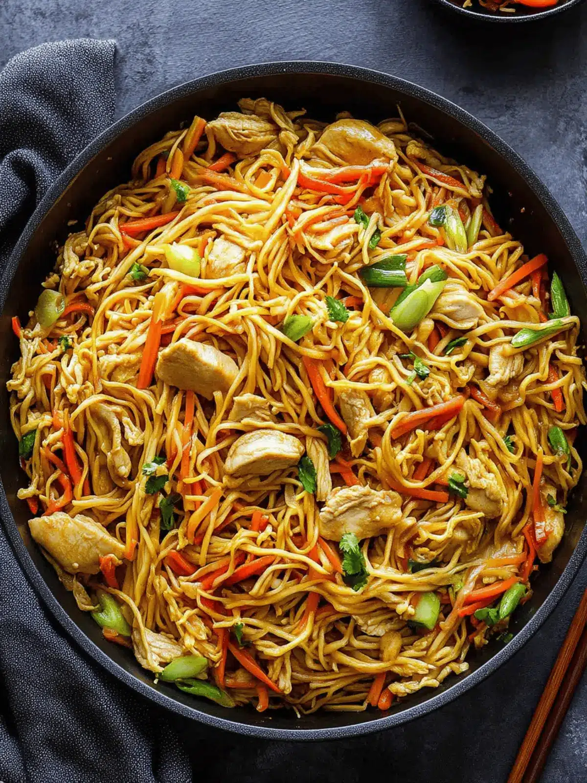 Chicken Chow Mein with Best Chow Mein Sauce!
