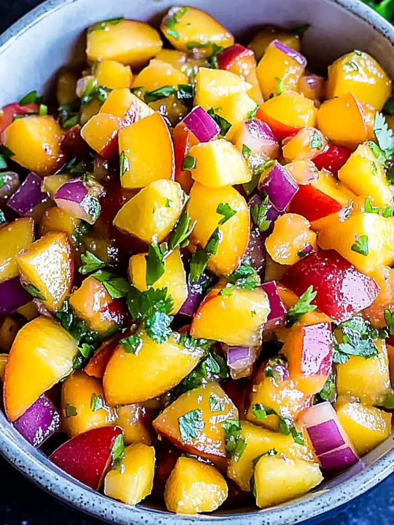 Fresh Peach Salsa