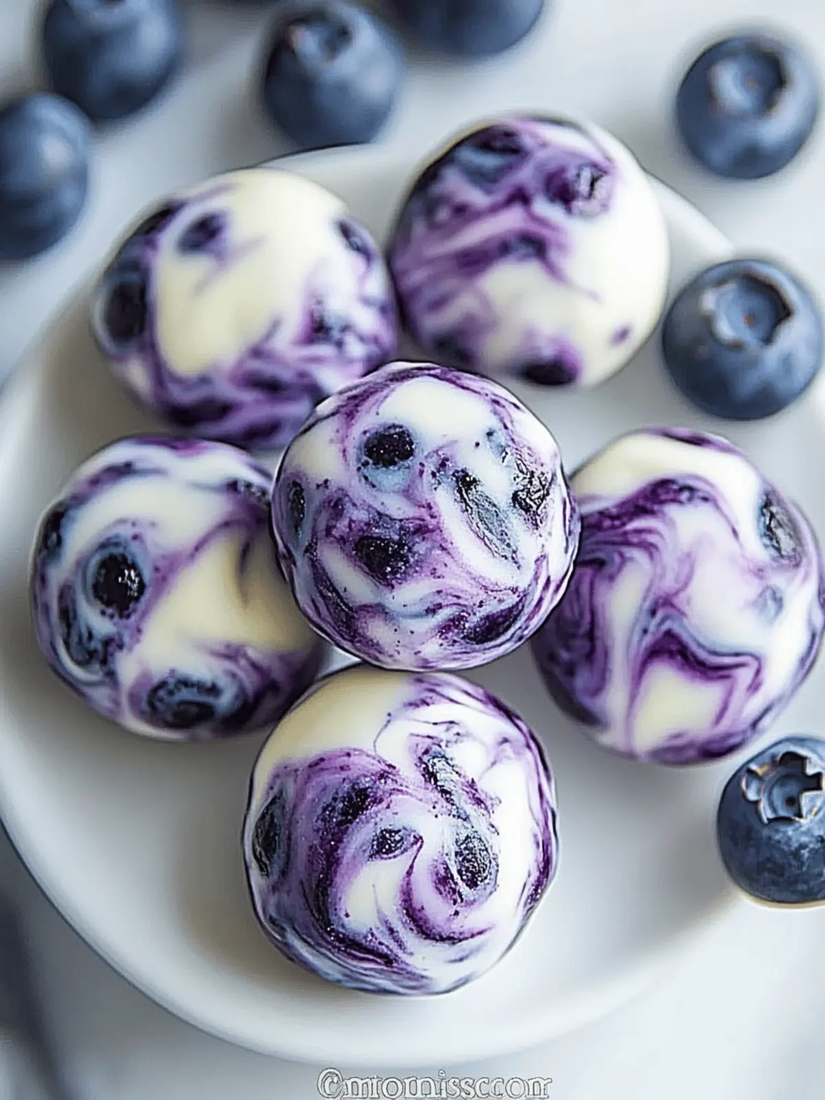 Blueberry Swirl Yogurt Bites