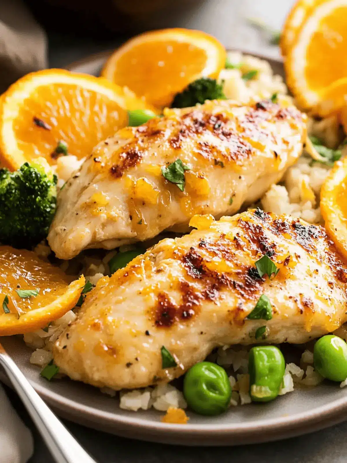 Baked Orange Chicken Sheet Pan Dinner