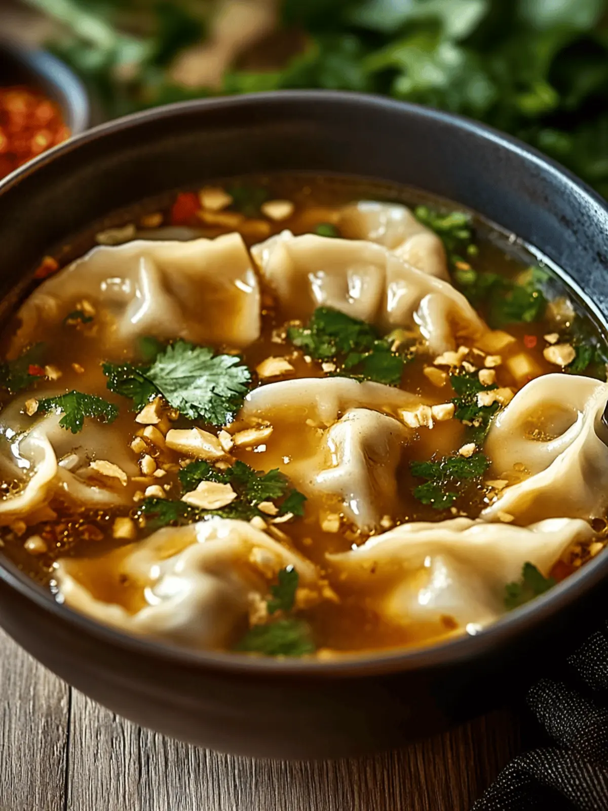 Thai Potsticker Soup