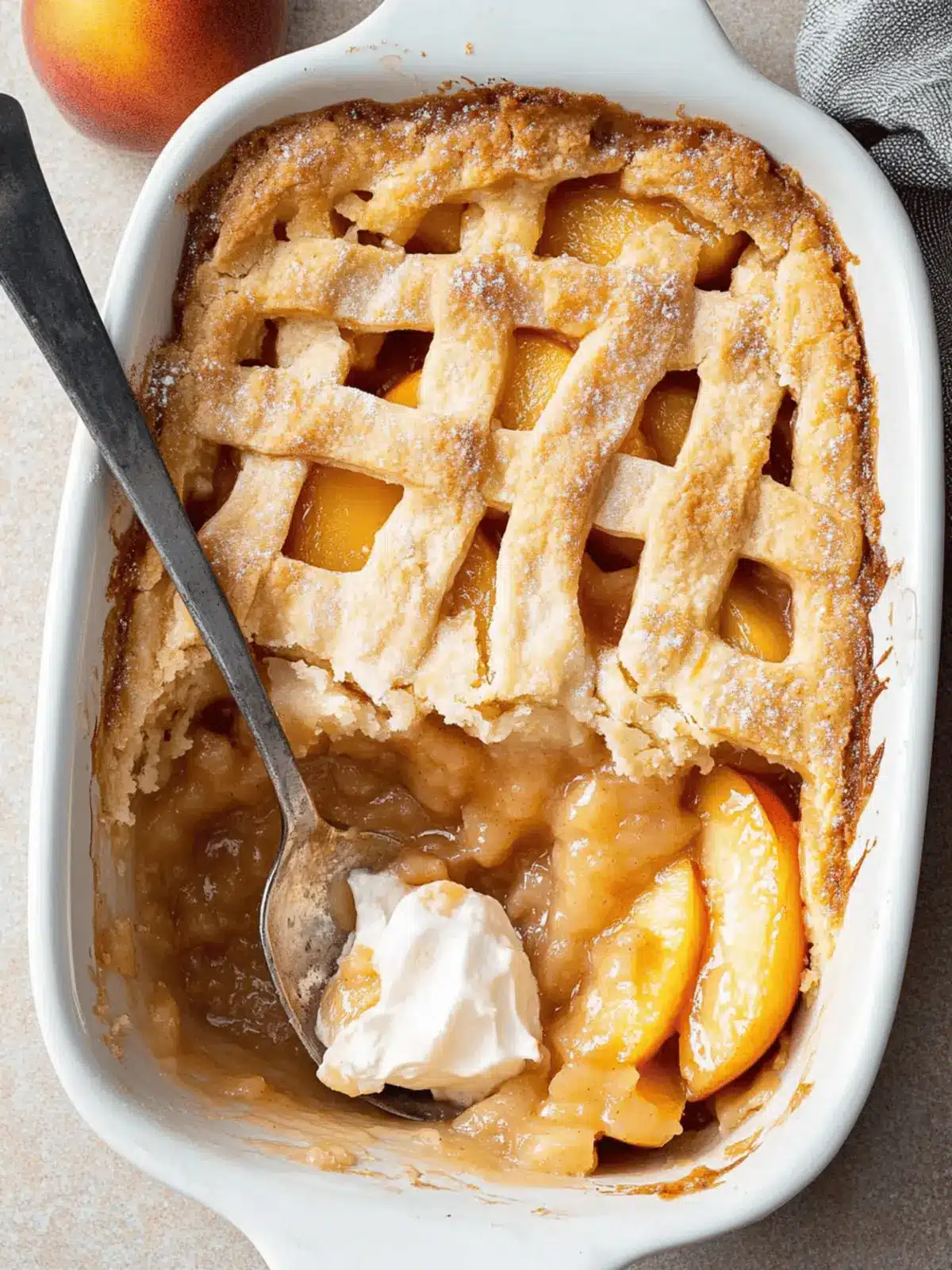 Old-Fashioned Southern Peach Cobbler