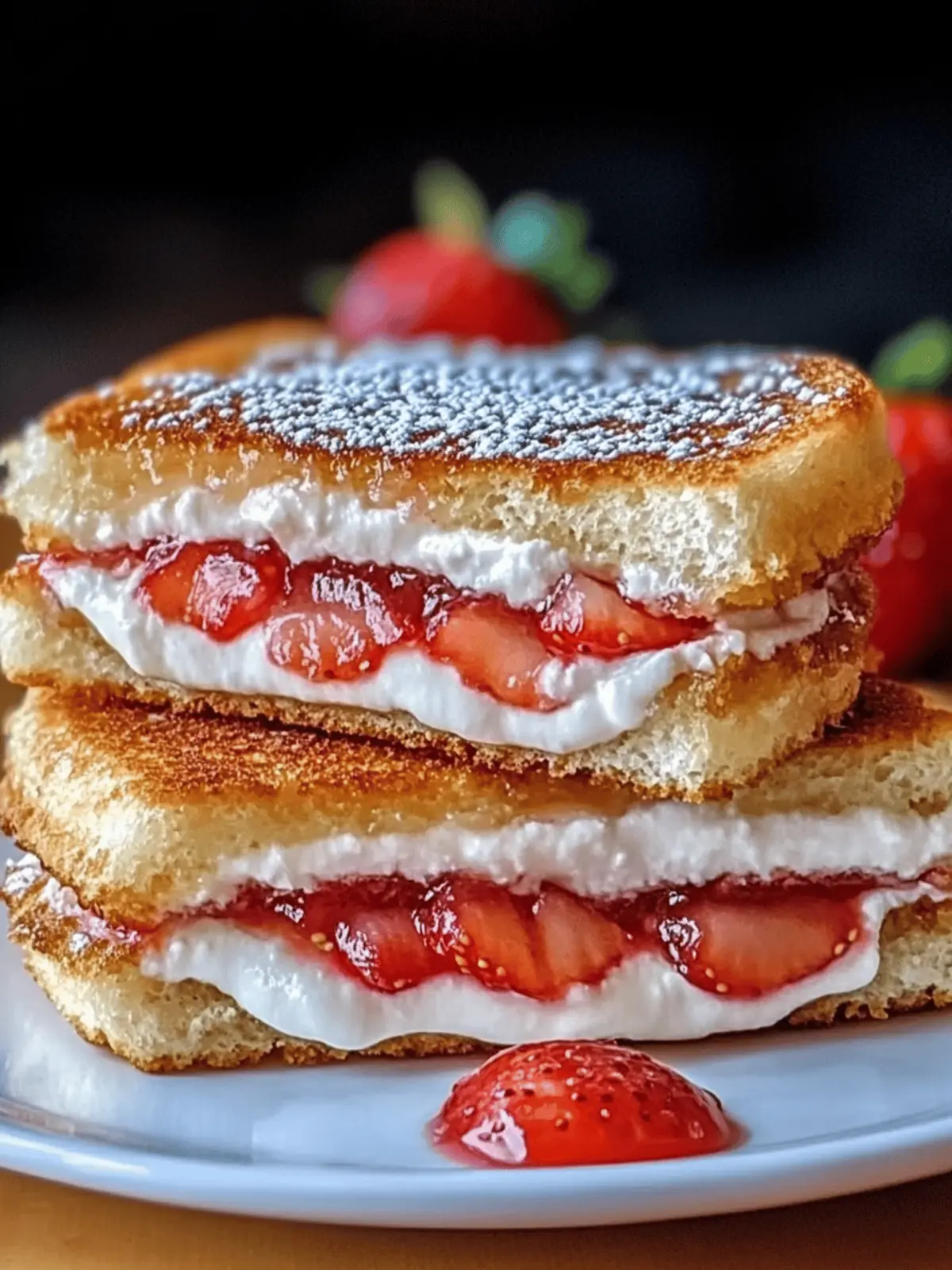 Crispy Fried Strawberry Cheesecake Sandwiches You’ll Love