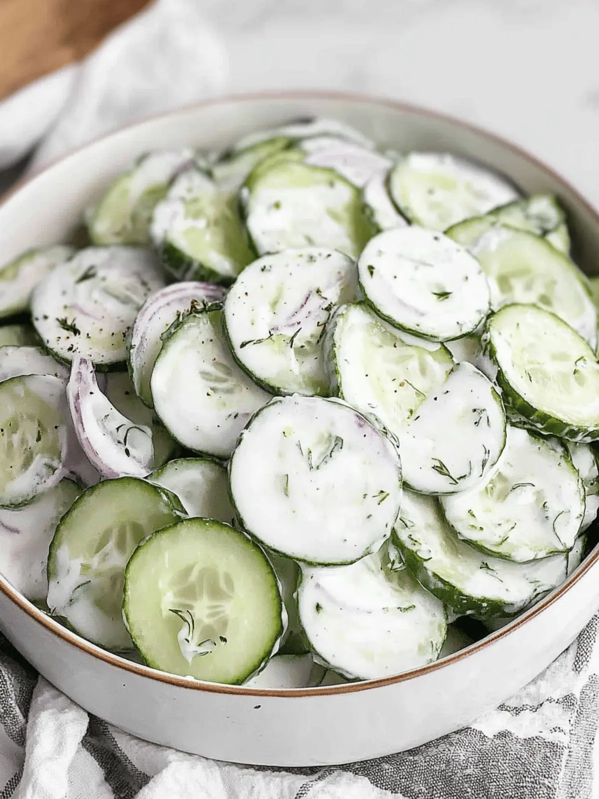 Creamy Cucumber Salad