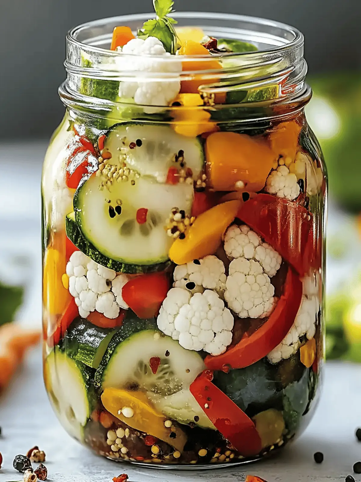 Homemade Refrigerator Pickled Vegetables for a Flavorful Crunch