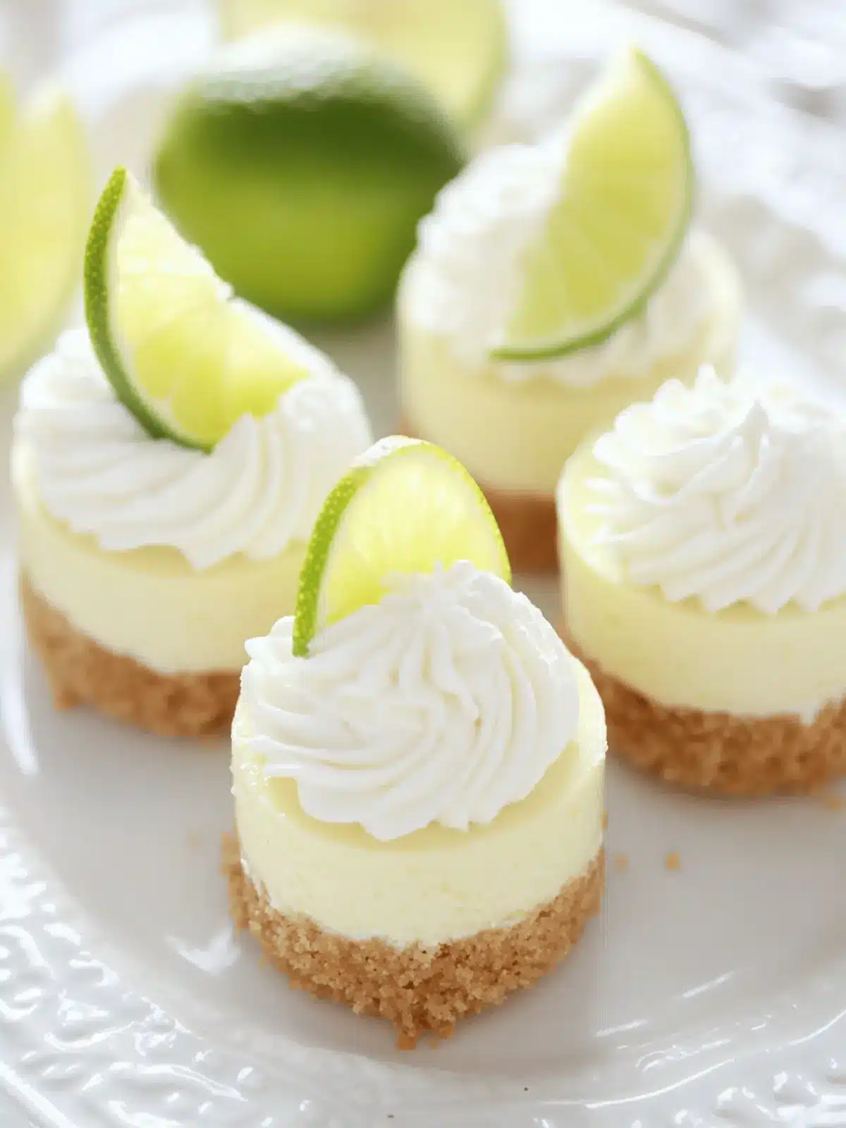 Mini Key Lime Cheesecakes