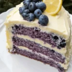 Blueberry Cake with Lemon Cream Cheese Frosting