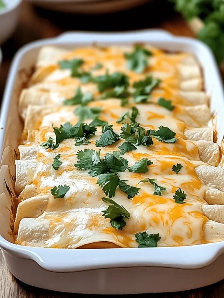 Creamy White Chicken Enchiladas