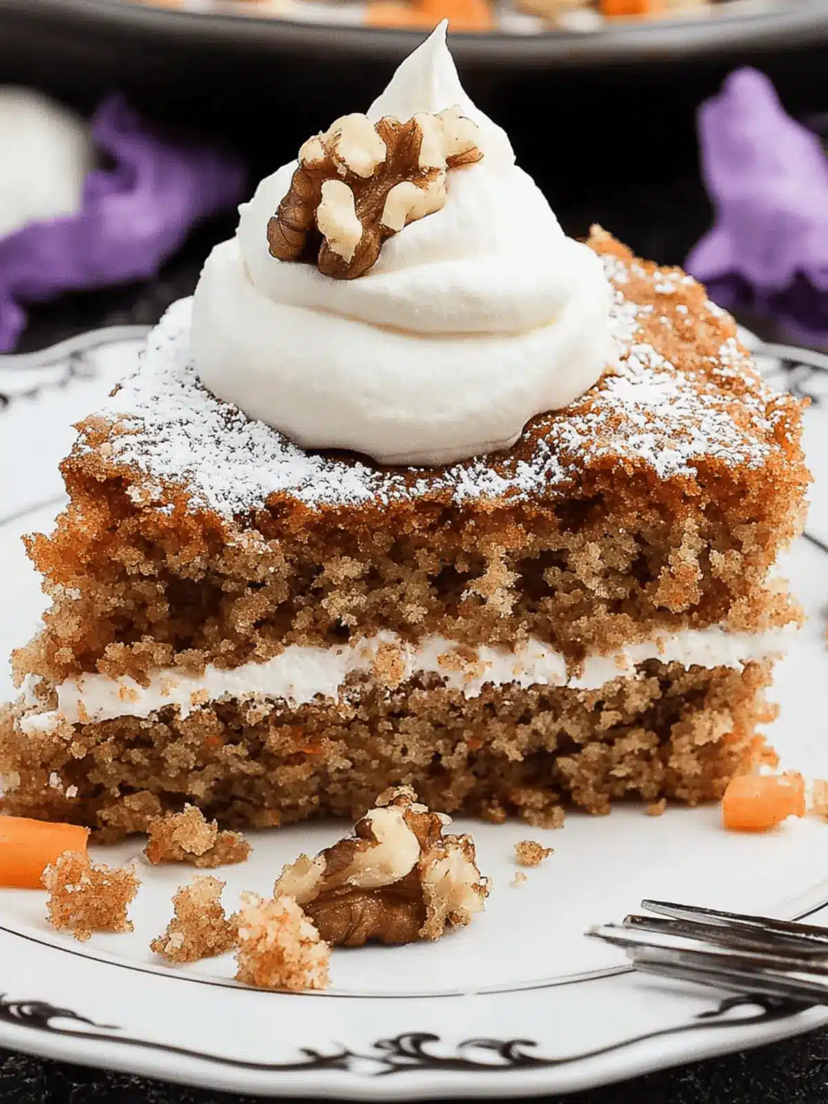 Wholesome Carrot and Walnut Cake for a Healthy Indulgence