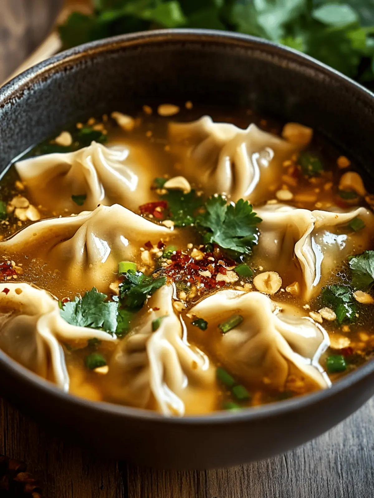 Thai Potsticker Soup