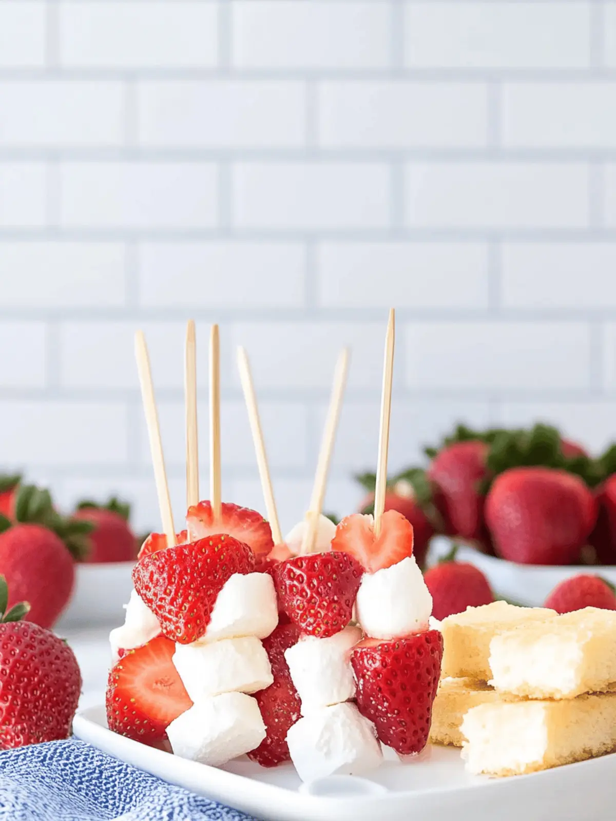 Strawberry Shortcake Kabobs – 2 Ways