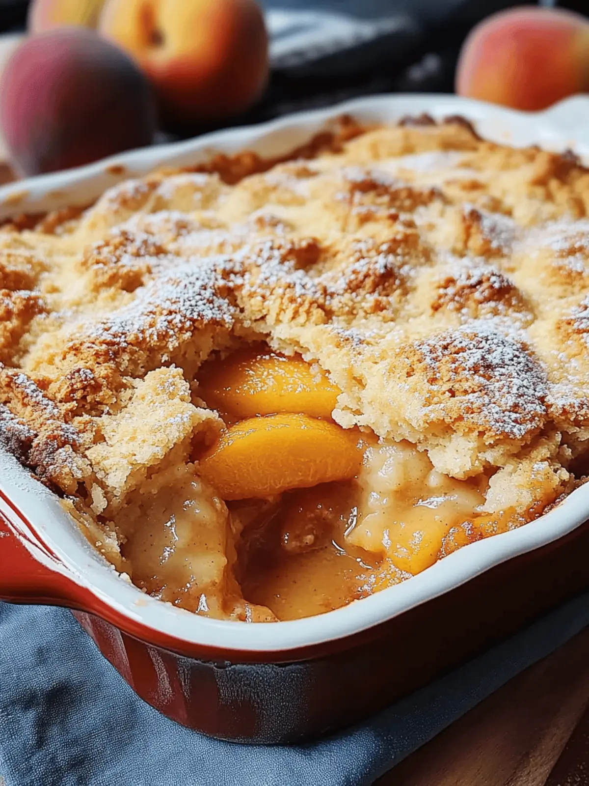 Easy Homemade Peach Cobbler Recipe