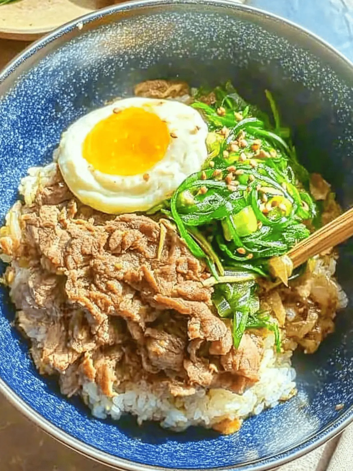 One Pot Gyudon (Made in Rice Cooker)