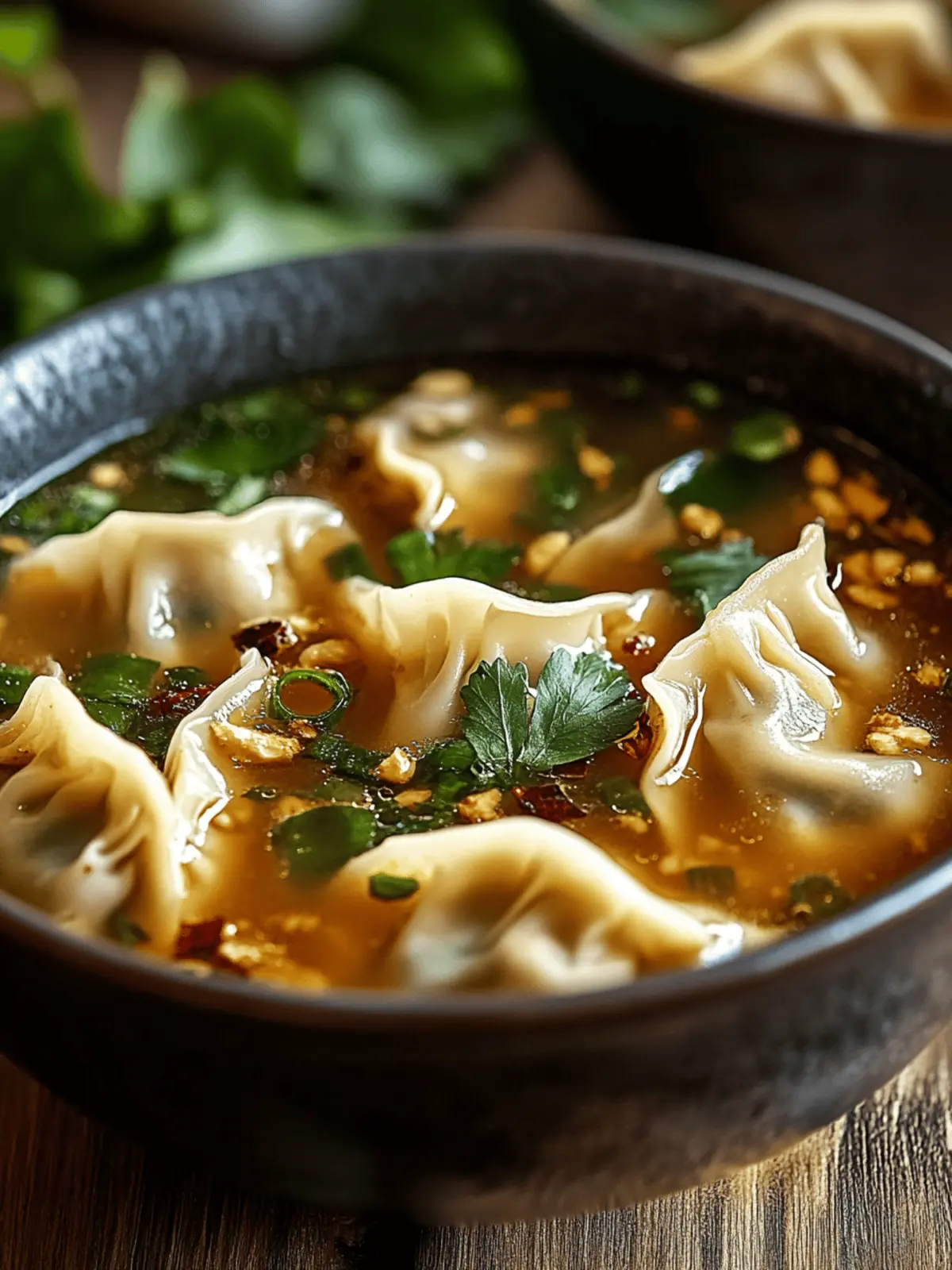 Thai Potsticker Soup
