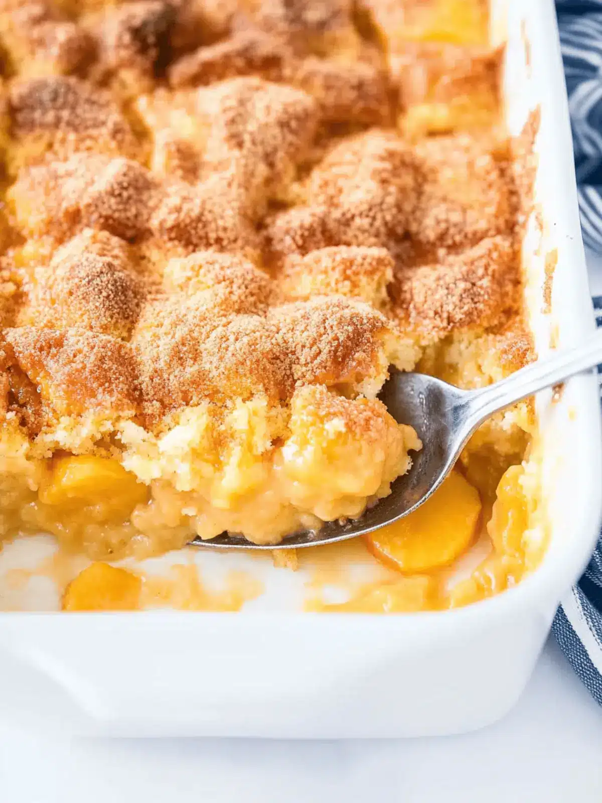 Easy Peach Dump Cake