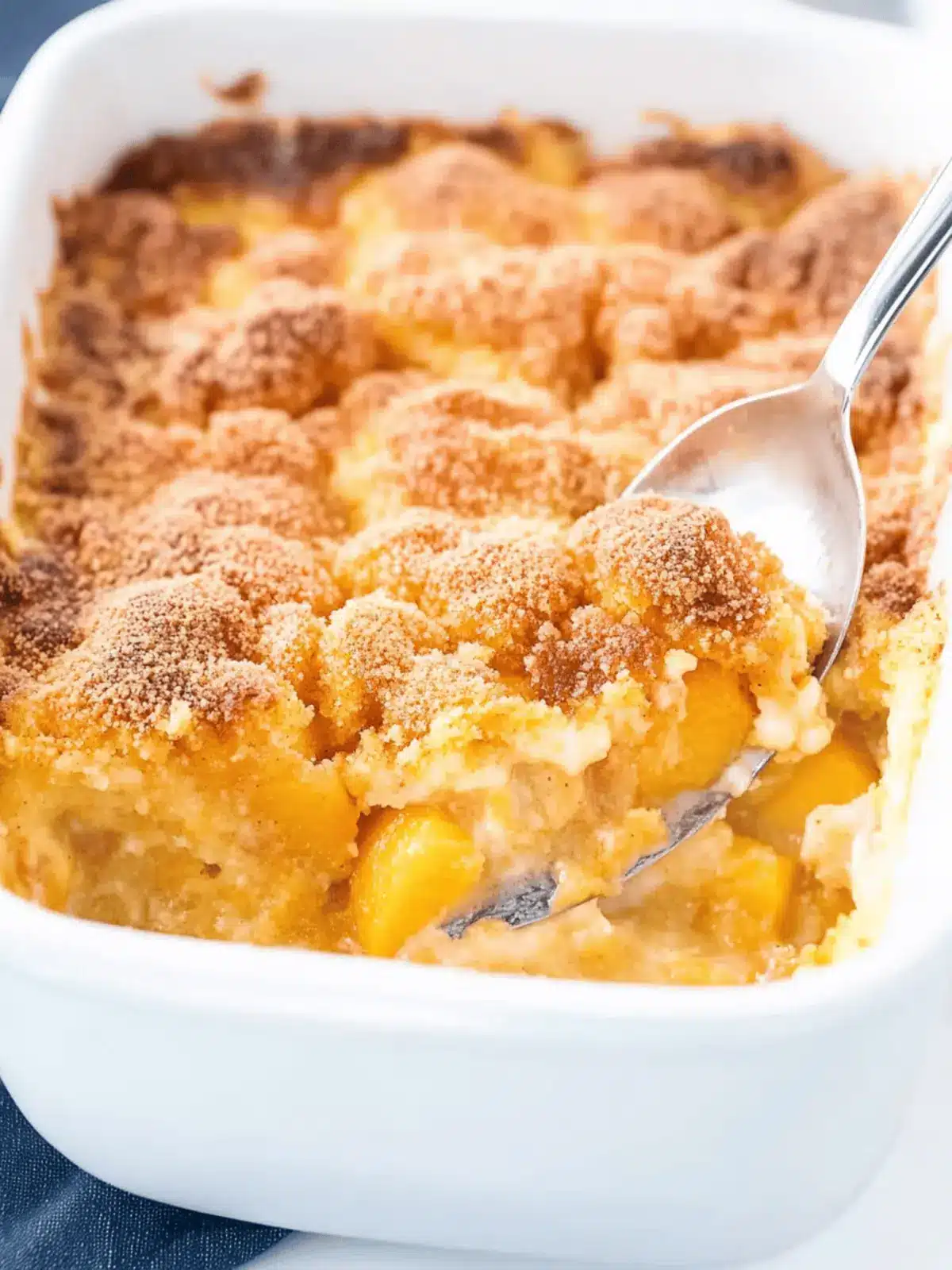 Easy Peach Dump Cake