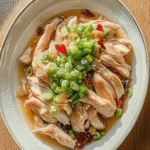Chinese Steamed Chicken With Ginger Scallion Sauce