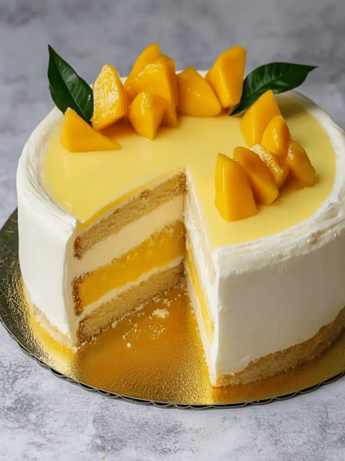 Mango Mousse Cake