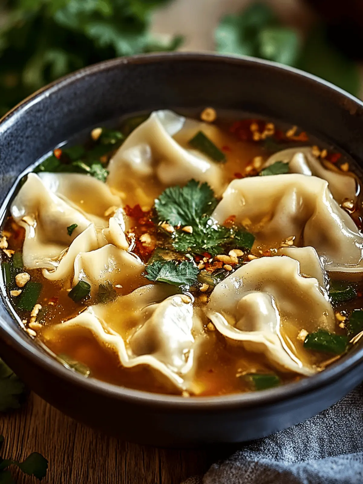 Thai Potsticker Soup