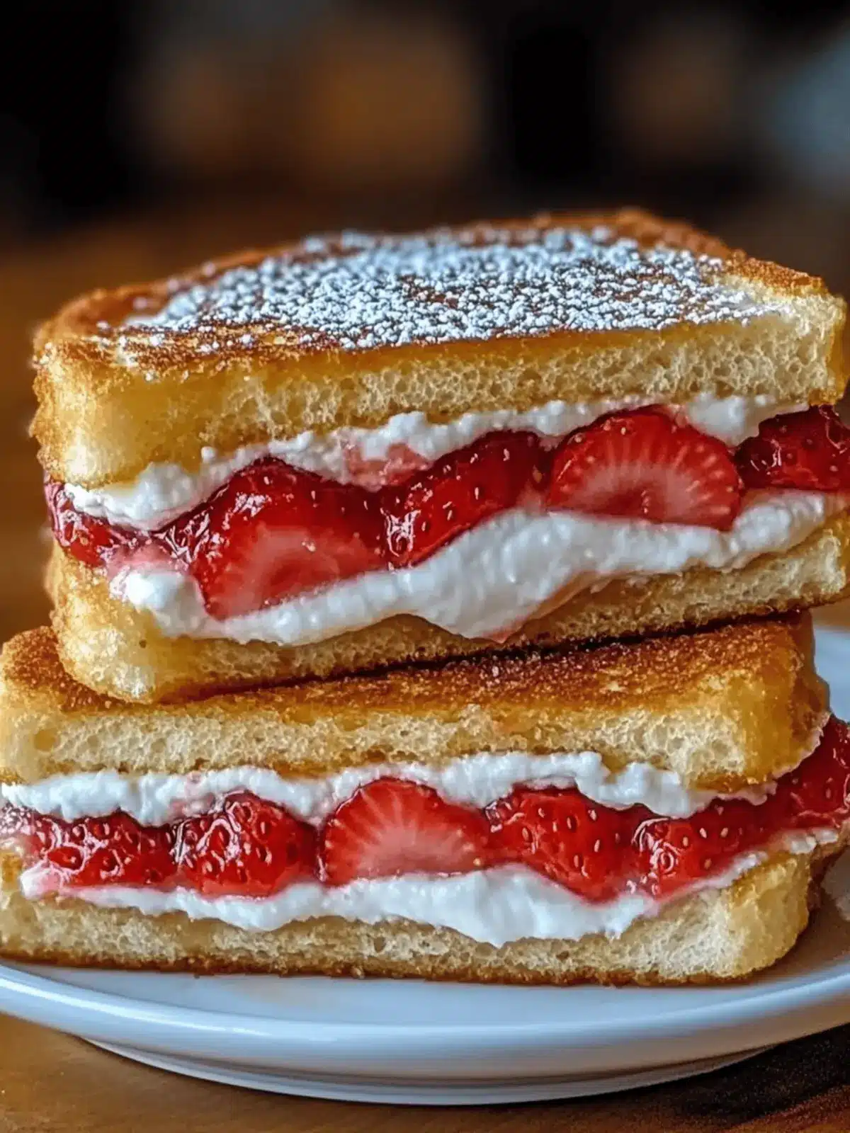 Crispy Fried Strawberry Cheesecake Sandwiches You’ll Love