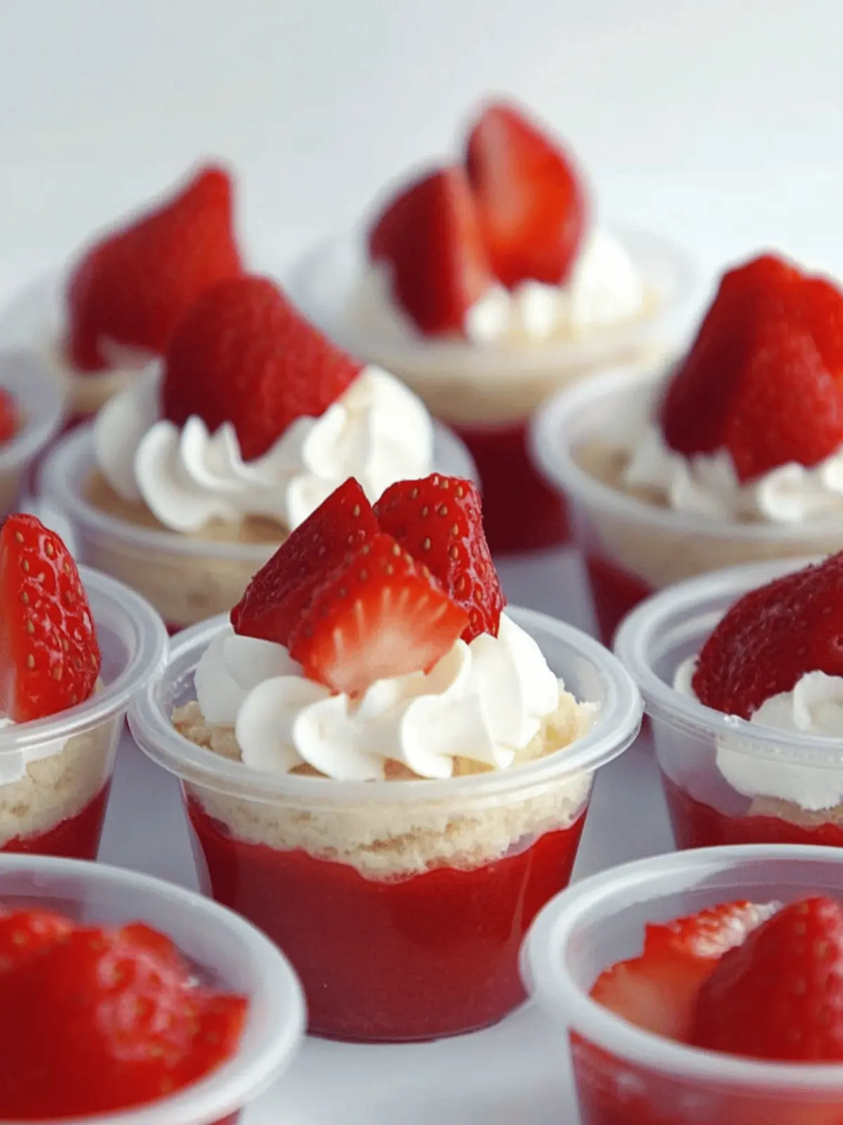 Strawberry Shortcake Dessert Cups