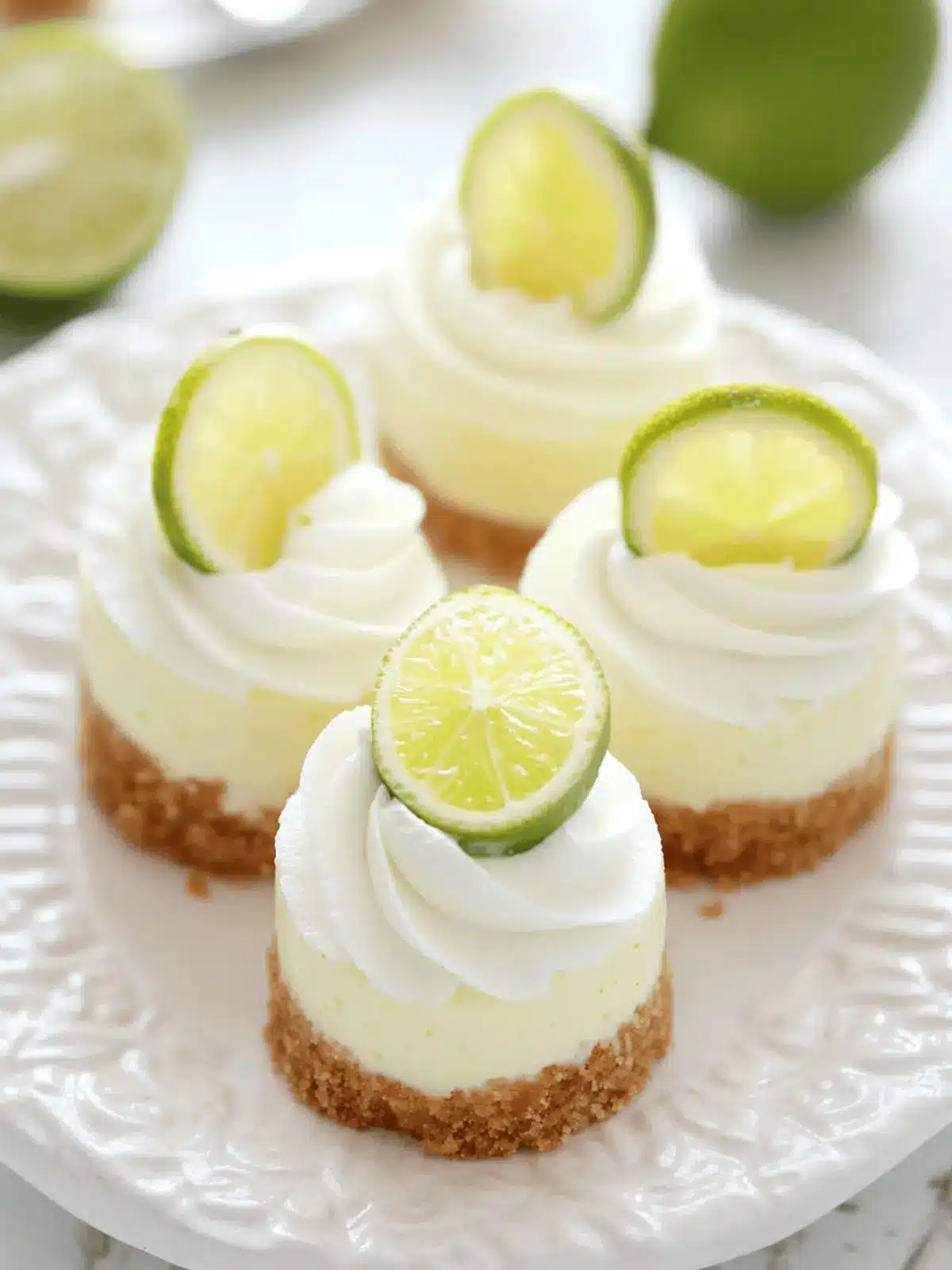 Mini Key Lime Cheesecakes