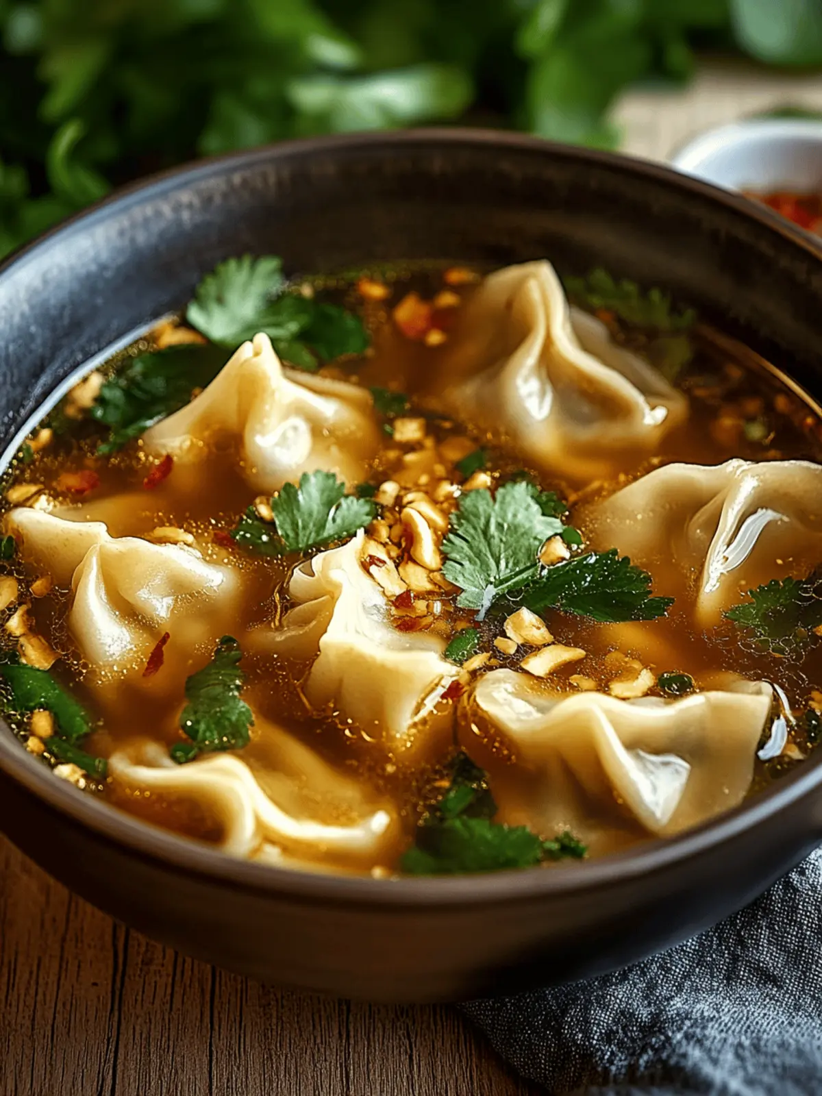 Thai Potsticker Soup