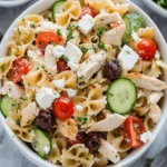 Easy Greek Chicken Pasta Salad