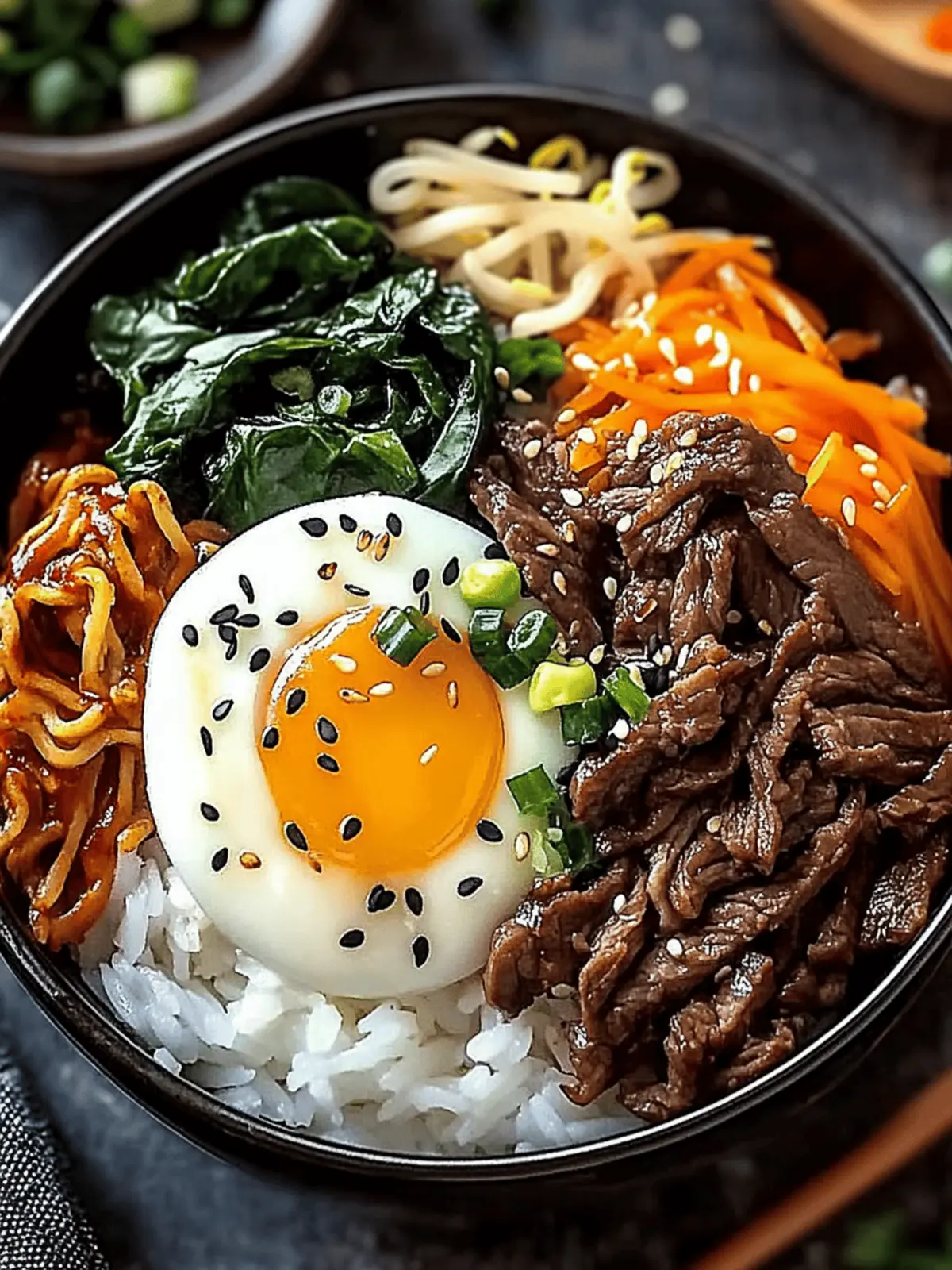 Korean Beef Bibimbap Bowl