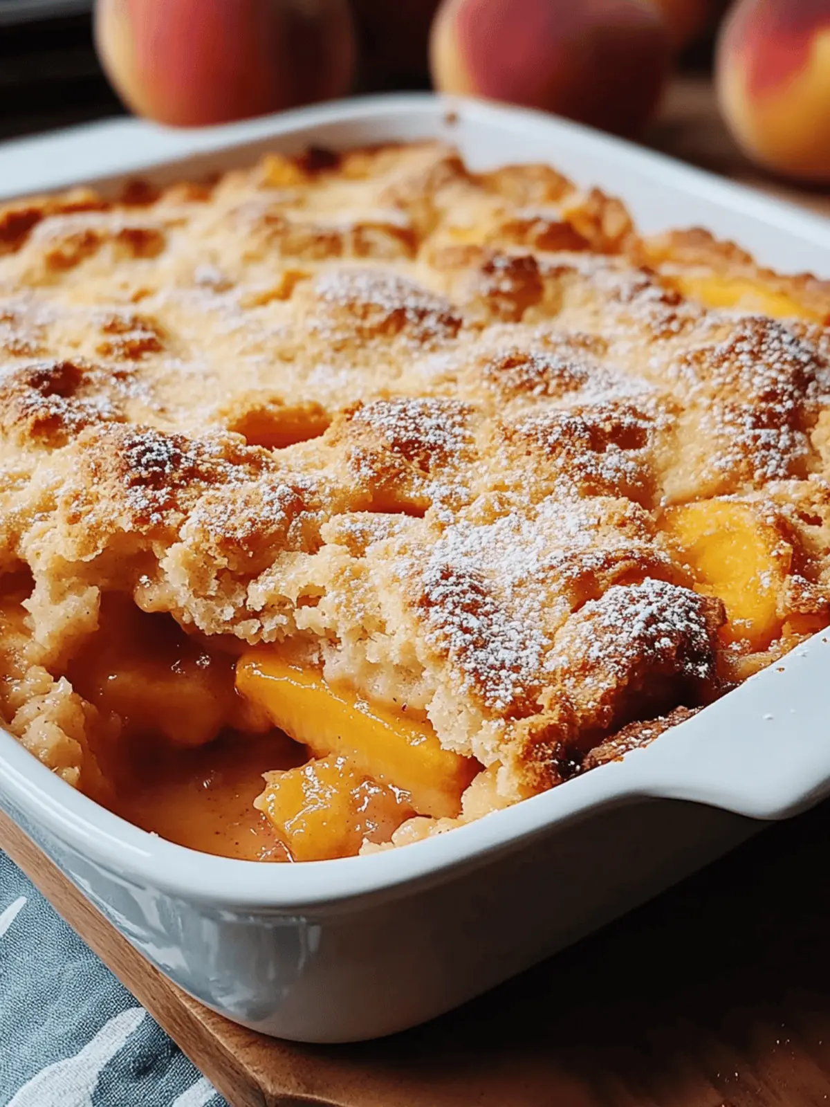 Easy Homemade Peach Cobbler Recipe