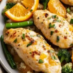Baked Orange Chicken Sheet Pan Dinner