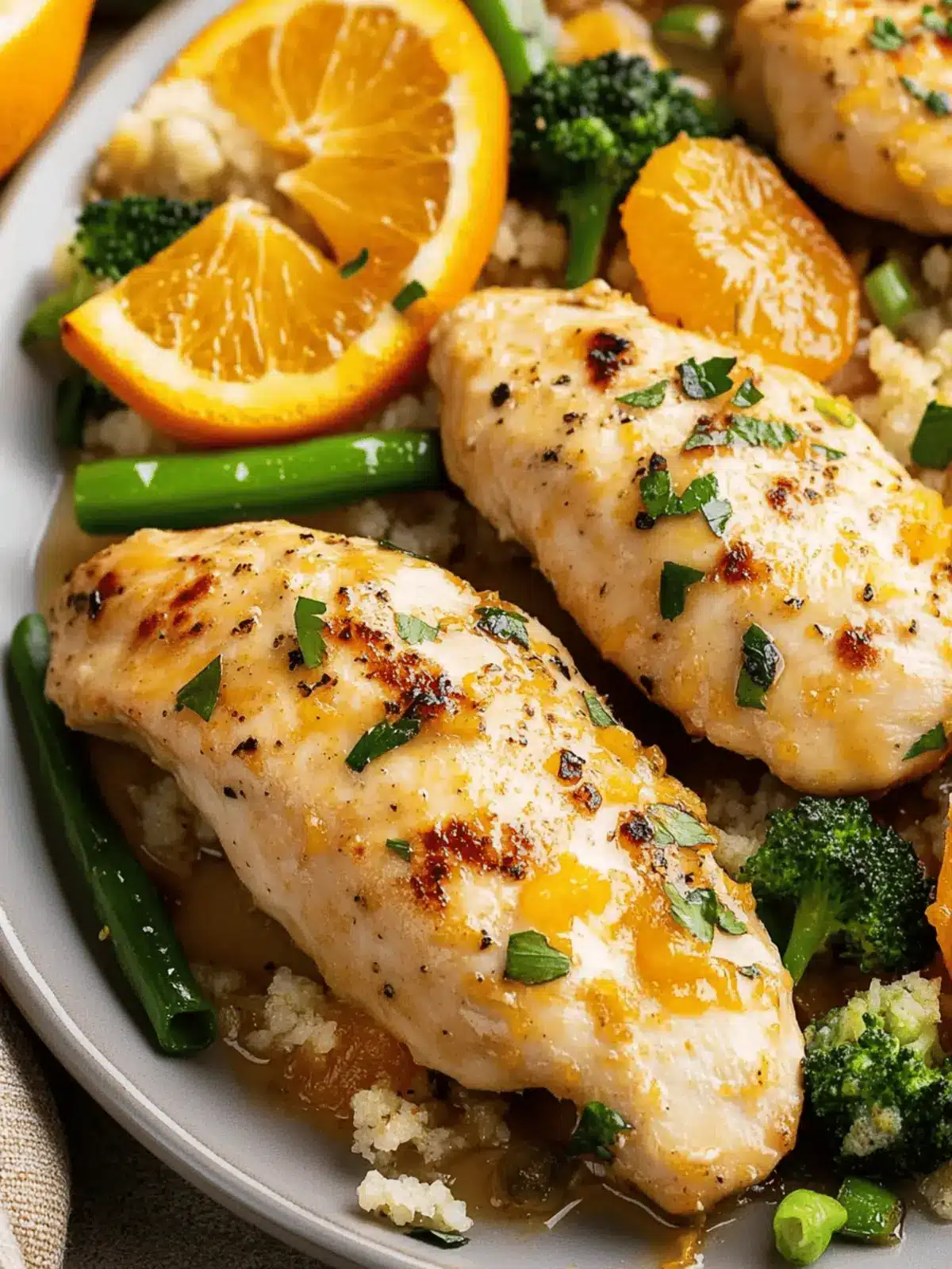 Baked Orange Chicken Sheet Pan Dinner