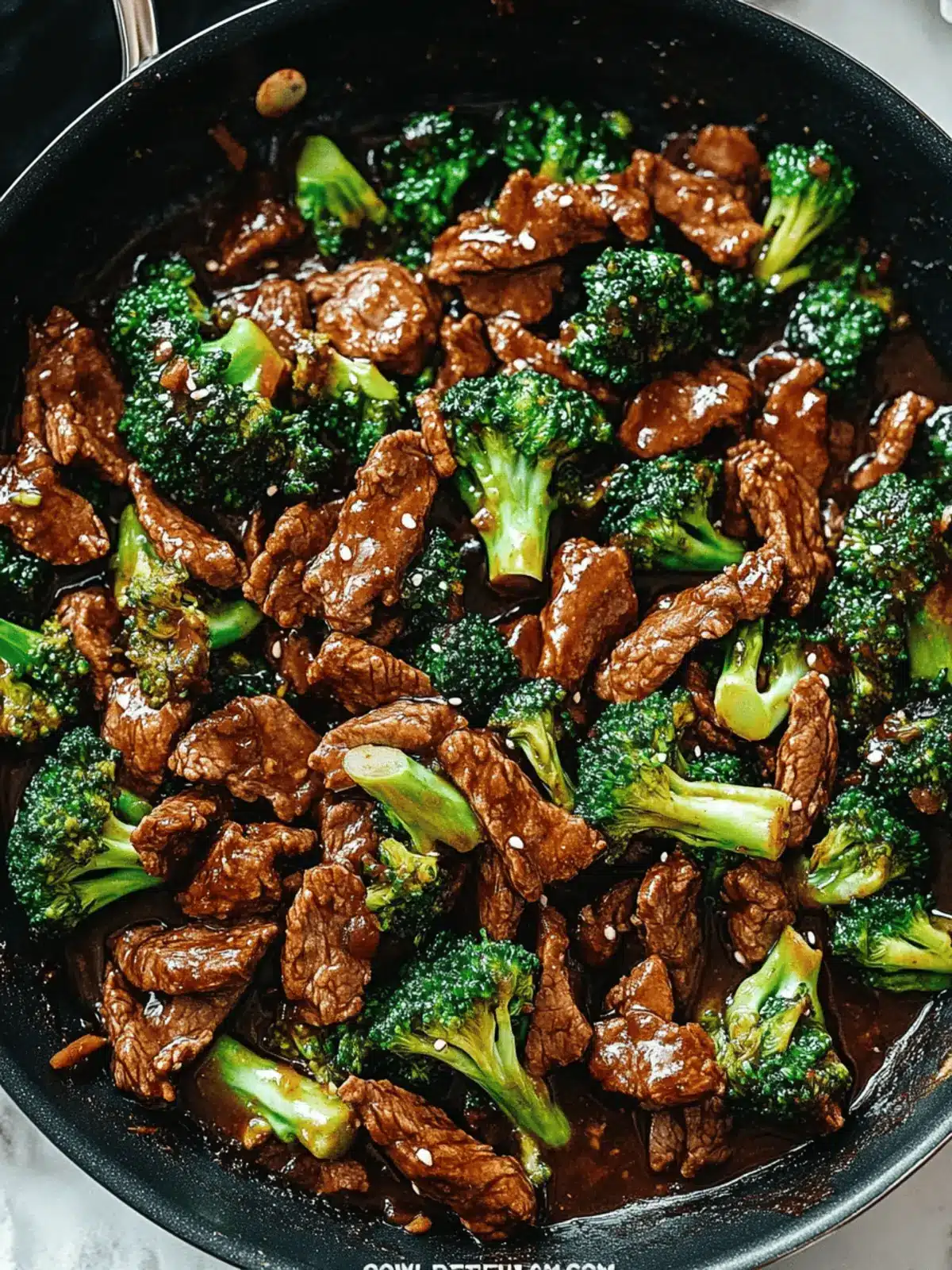 Chinese Beef and Broccoli (One Pan Take-Out)