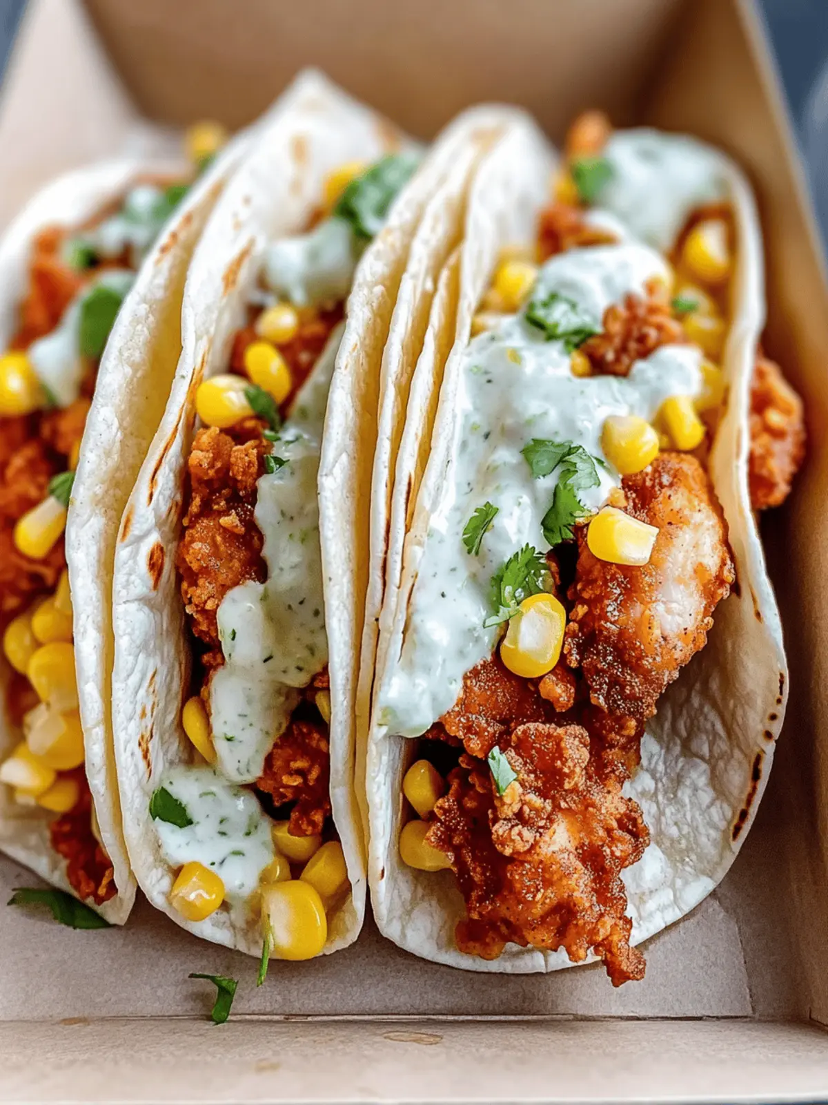The Ultimate Guide to Fried Chicken Street Corn Tacos with Jalapeño Lime Ranch: A Flavorful Fiesta in Every Bite