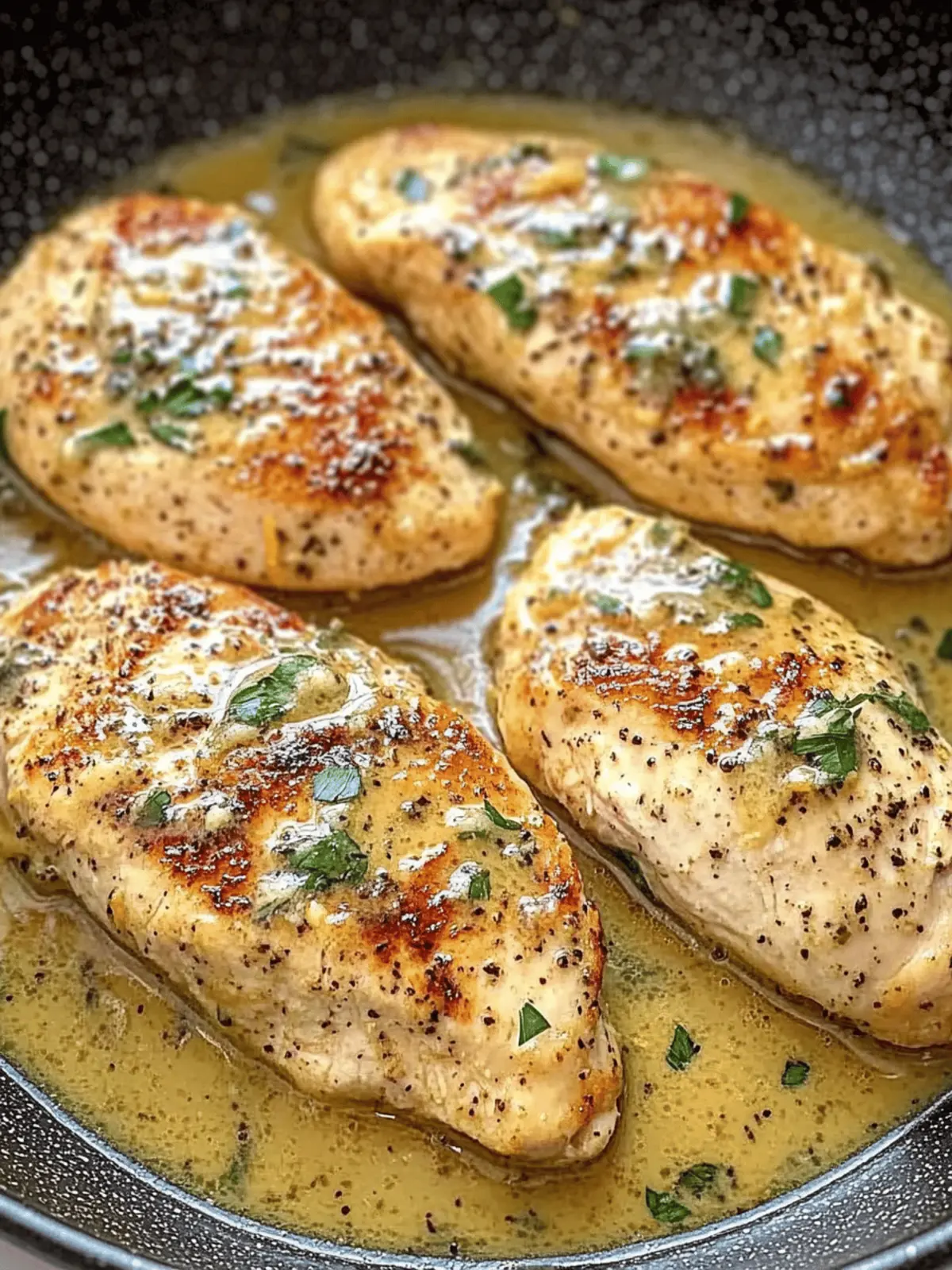 Pan Seared Chicken Breasts with Lemon Mustard Sauce
