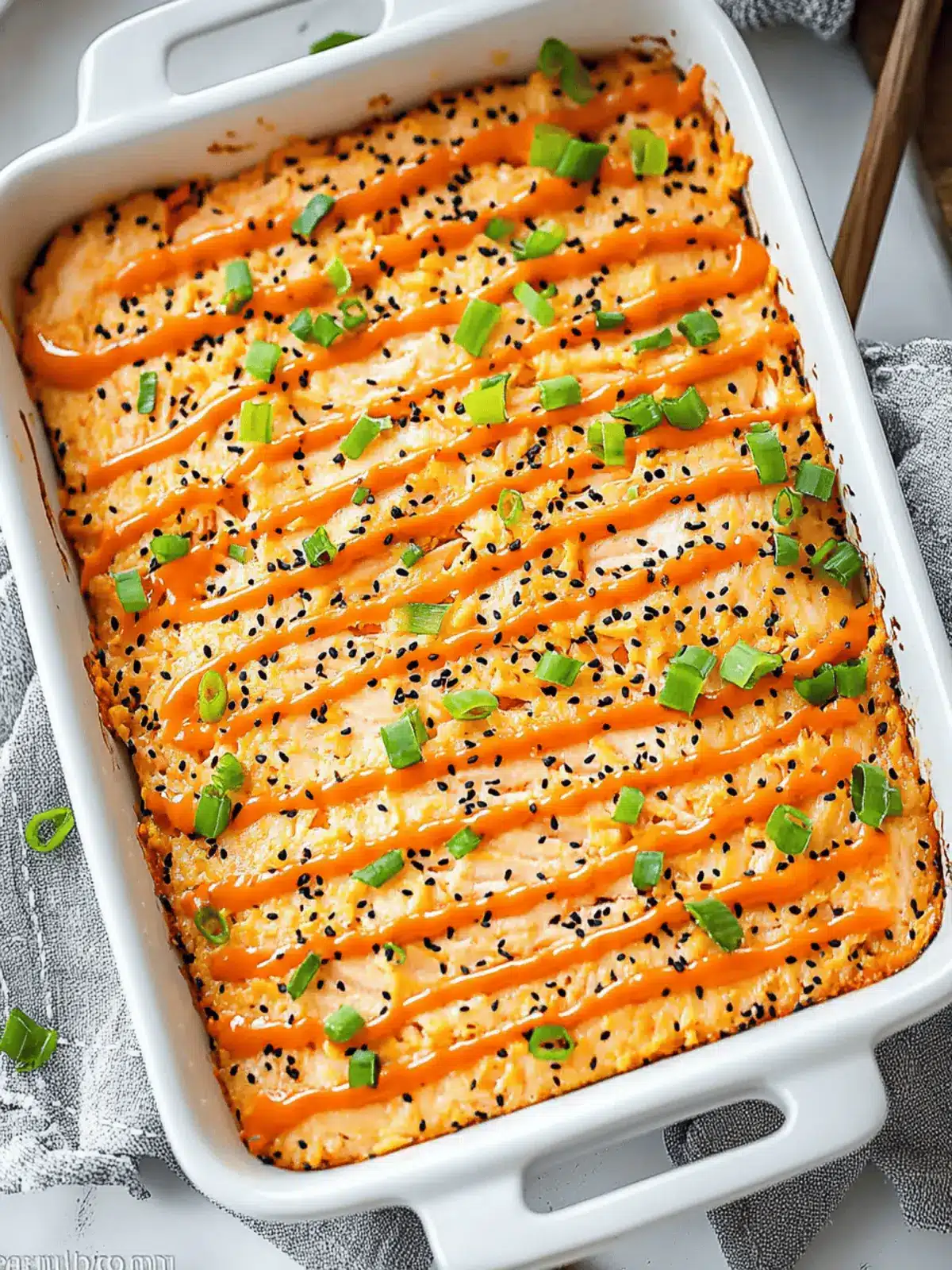Salmon Sushi Bake