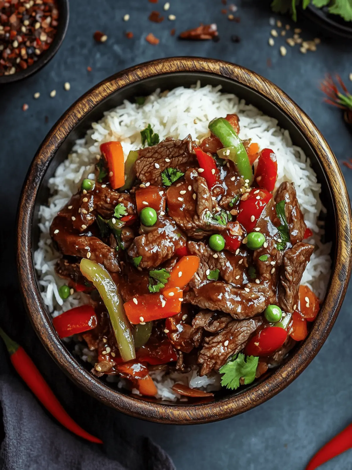 Asian Sweet Ginger Beef Stir Fry